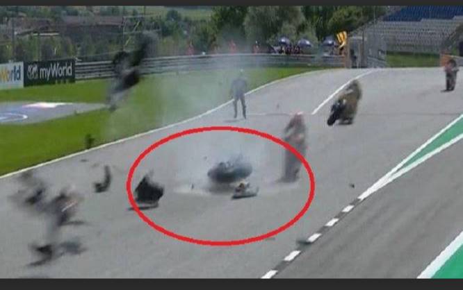 Lihat Ini Kondisi Motor Morbidelli Setelah Kecelakaan Parah Di MotoGP Austria Kemarin