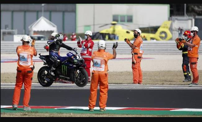 Hasil MotoGP Emilia Romagna 2020 Italia, Vinales Rebut Juara Pertama