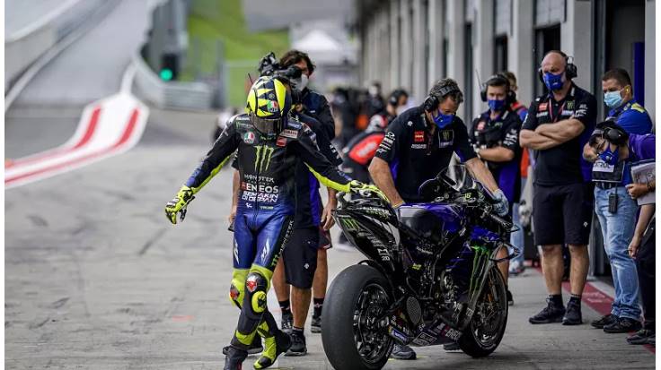 Di MotoGP Prancis 2020, Rossi Jangan Jatuh Lagi Ya