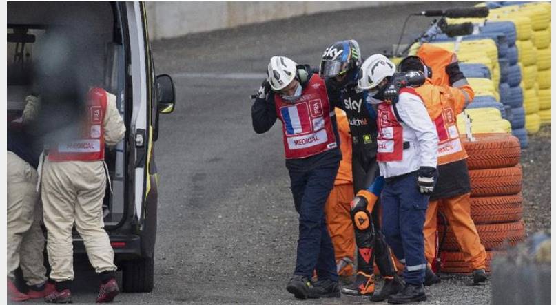 Adik Valentino Rossi Alami Kecelakaan Di MotoGP Prancis 2020