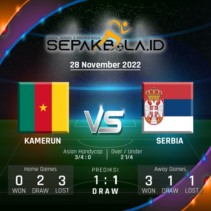 Prediksi Kamerun vs Serbia