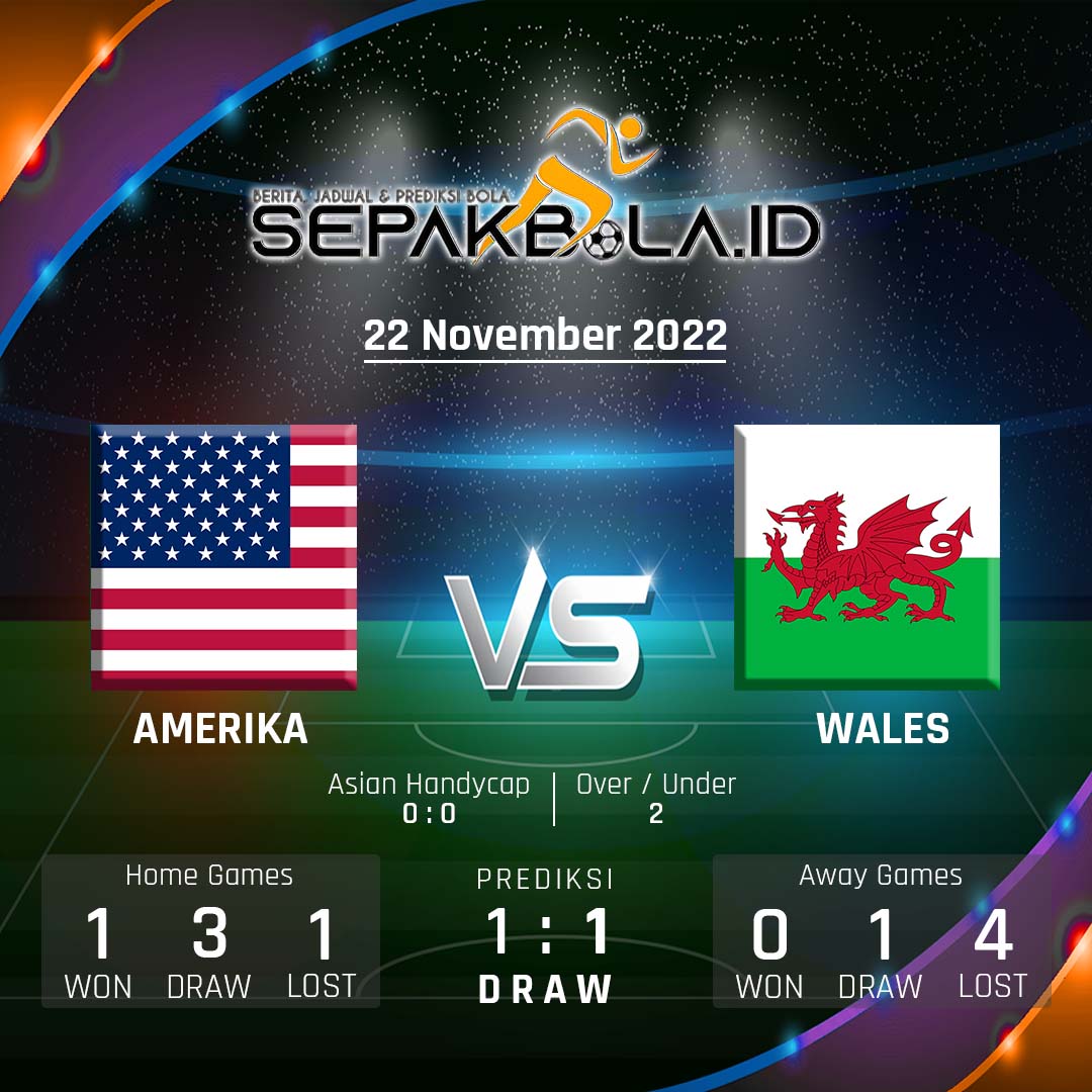 Prediksi Piala Dunia: Amerika Serikat vs Wales 22 November 2022